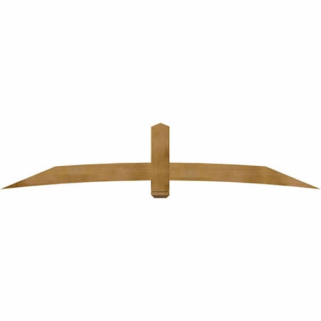 Ekena Millwork Bellingham Rough Sawn Timber Gable Bracket, Western Red Cedar, 108"W x 22"H x 6"D x 6"F, 5/12 Pitch GBW108X22X0606BEL00RWR